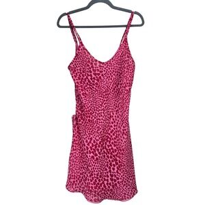 Inner Most Pink Mini Slip‎ Dress Heart Print Sleeveless Cami Medium Y2K Lingerie